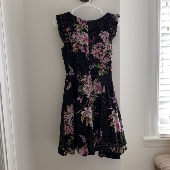 Anthropologie Black Floral Dress - Nevaeh - Size 2 - Picture 5 of 5